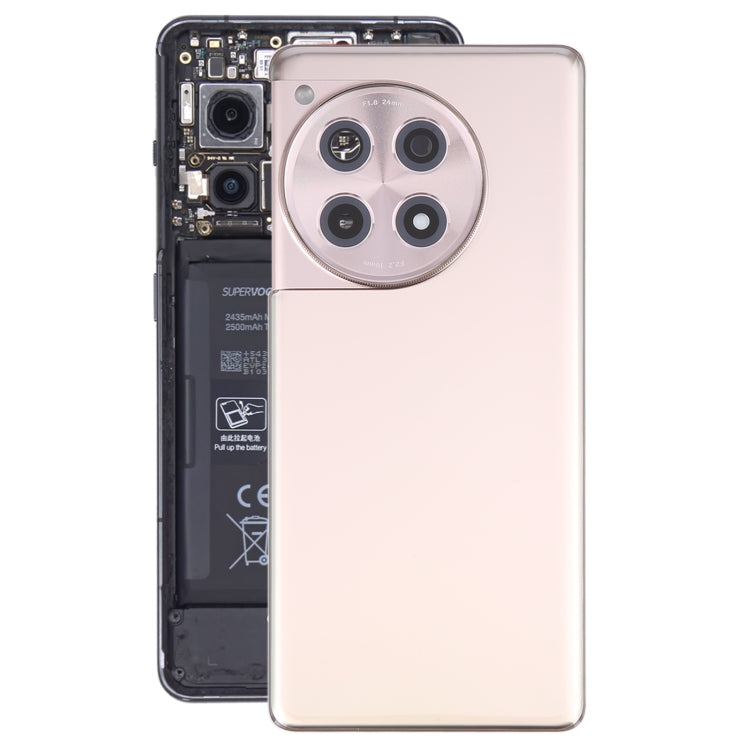 For OnePlus Ace 3 Battery Back Cover with Camera Lens Cover(Gold) - Back Cover by PMC TechLife | Online Shopping South Africa | PMC TechLife | Buy Now Pay Later Mobicred