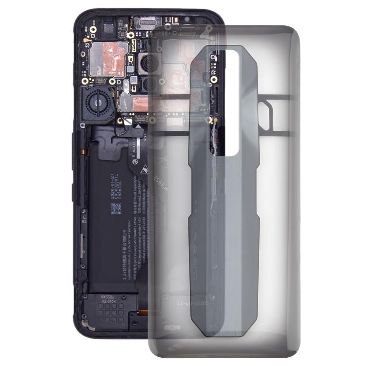 For ZTE nubia Red Magic 7 NX679J Glass Battery Back Cover(Transparent) - For ZTE by PMC TechLife | Online Shopping South Africa | PMC TechLife | Buy Now Pay Later Mobicred