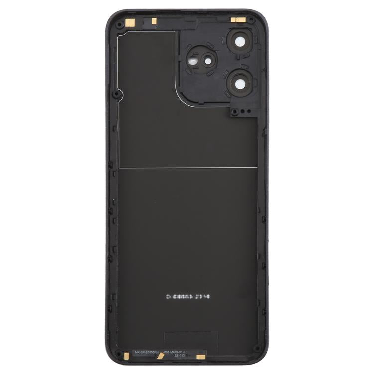 For ZTE Axon 50 Lite 8050 Glass Battery Back Cover with Middle Frame / Camera Lens Cover(Black) - For ZTE by PMC TechLife | Online Shopping South Africa | PMC TechLife | Buy Now Pay Later Mobicred