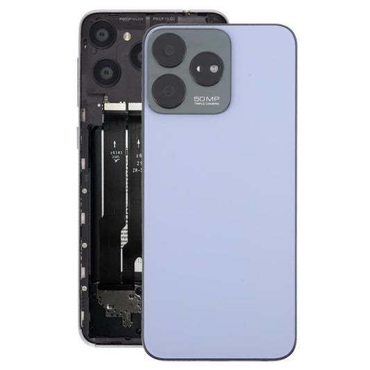 For ZTE Axon 50 Lite 8050 Glass Battery Back Cover with Middle Frame / Camera Lens Cover(Purple) - For ZTE by PMC Jewellery | Online Shopping South Africa | PMC Jewellery | Buy Now Pay Later Mobicred