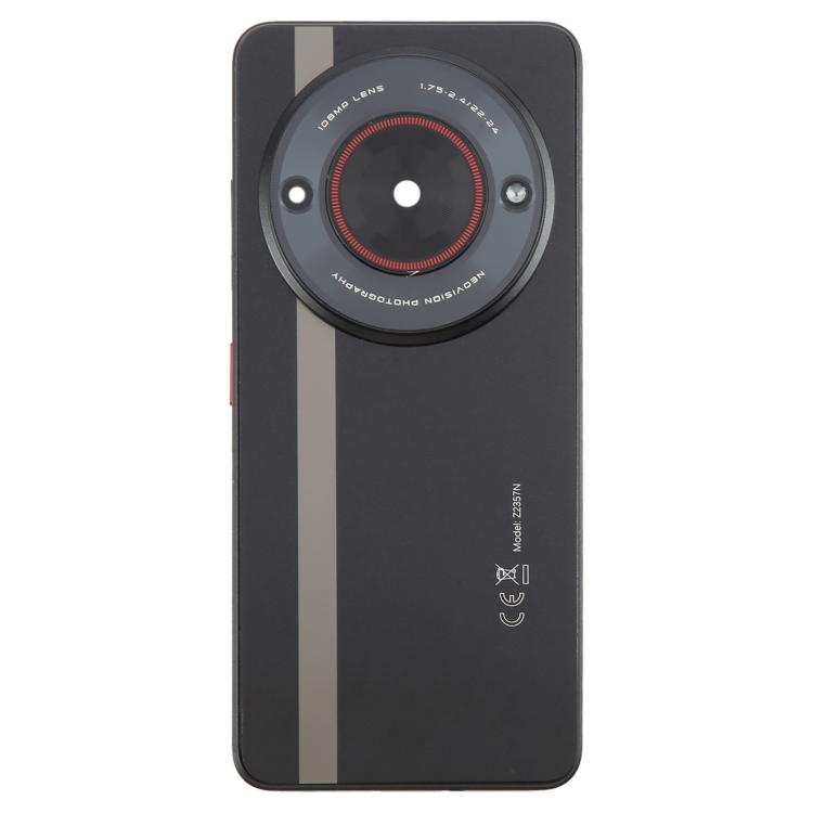 For ZTE nubia Focus Glass Battery Back Cover with Middle Frame / Camera Lens Cover(Black) - For ZTE by PMC TechLife | Online Shopping South Africa | PMC TechLife | Buy Now Pay Later Mobicred