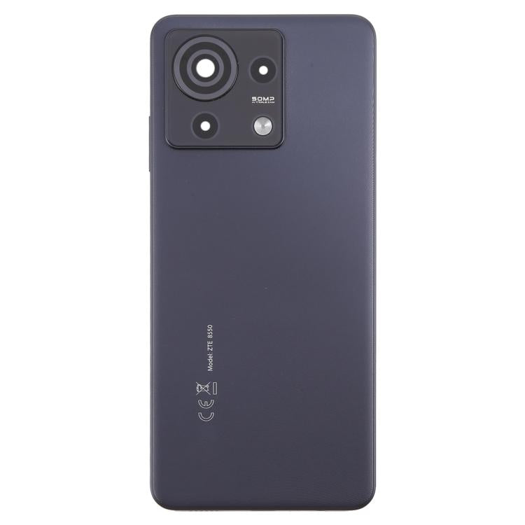 For ZTE Blade V50 Vita Battery Back Cover with Camera Lens Cover(Black) - For ZTE by PMC TechLife | Online Shopping South Africa | PMC TechLife | Buy Now Pay Later Mobicred