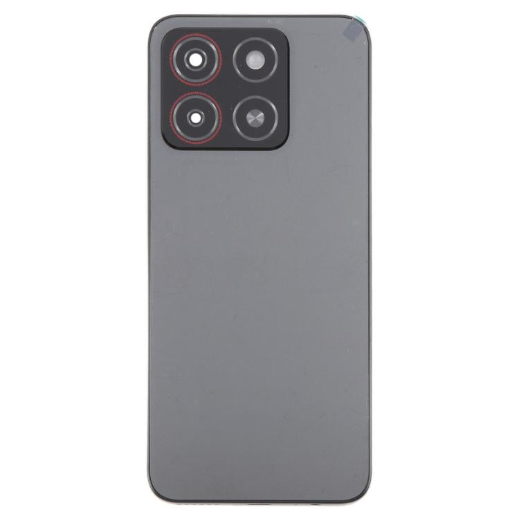 For ZTE Blade A55 Z2450 Battery Back Cover with Middle Frame / Camera Lens Cover(Black) - For ZTE by PMC TechLife | Online Shopping South Africa | PMC TechLife | Buy Now Pay Later Mobicred