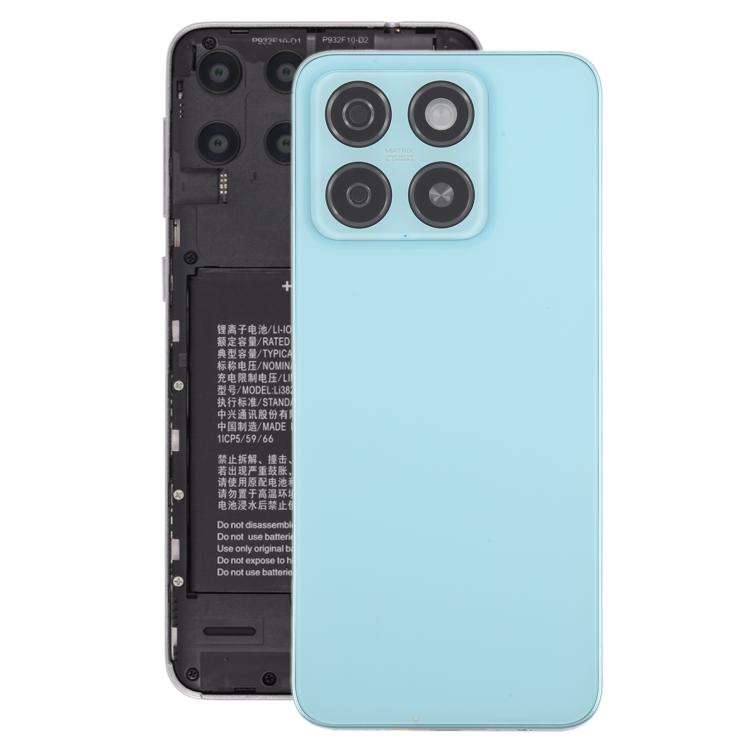 For ZTE Blade A55 Z2450 Battery Back Cover with Middle Frame / Camera Lens Cover(Green) - For ZTE by PMC TechLife | Online Shopping South Africa | PMC TechLife | Buy Now Pay Later Mobicred
