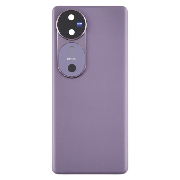 For vivo V40 Battery Back Cover with Camera Lens Cover(Purple) - Back Cover by PMC TechLife | Online Shopping South Africa | PMC TechLife | Buy Now Pay Later Mobicred