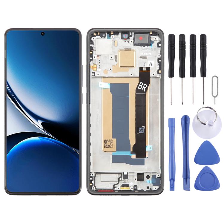 For Xiaomi Redmi Turbo 4 AMOLED Original LCD Screen Digitizer Full Assembly with Frame (Black) - free shipping - PMc TechLife - Order now!