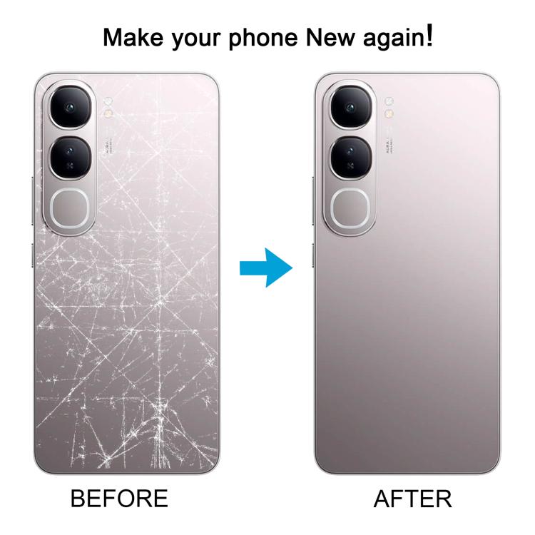 For vivo V40 Lite 5G IDN Version Original Battery Back Cover with Camera Lens Cover(Silver) - Back Cover by PMc TechLife | Online Shopping South Africa | PMc TechLife | Buy Now Pay Later Mobicred