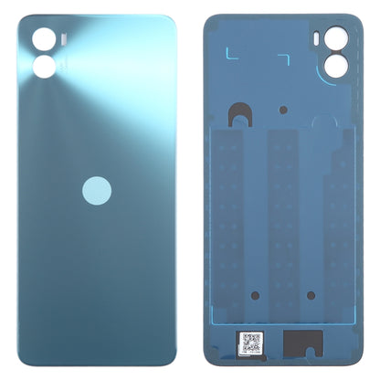 For Motorola Moto E32 India Original Battery Back Cover(Blue) - Back Cover by PMC Jewellery | Online Shopping South Africa | PMC Jewellery