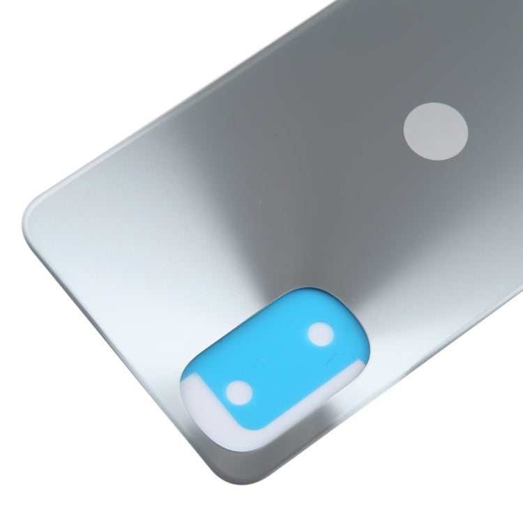 For Motorola Moto E32s Original Battery Back Cover(Silver) - Back Cover by PMC TechLife | Online Shopping South Africa | PMC TechLife