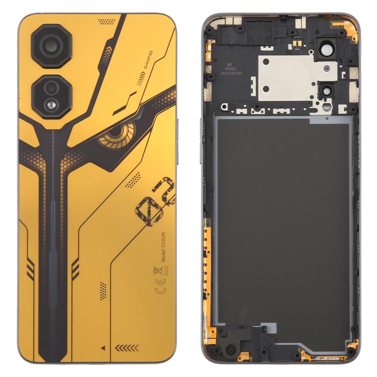 For ZTE nubia Neo 2 Z2352N Plastic Battery Back Cover with Camera Lens Cover(Yellow) - For ZTE by PMc TechLife | Online Shopping South Africa | PMc TechLife | Buy Now Pay Later Mobicred