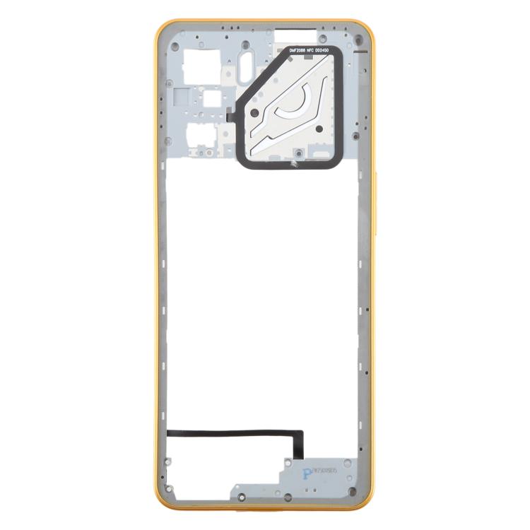 For ZTE nubia Neo 3 Plastic Middle Frame Bezel Plate (Gold) - free shipping - PMC TechLife - Order now!