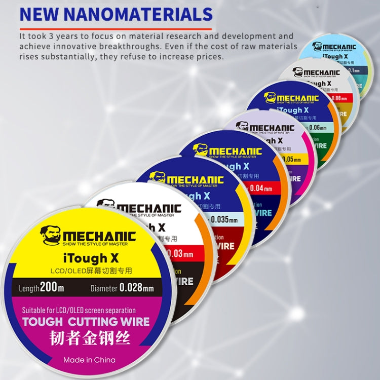 MECHANIC iTough X 200M 0.028MM LCD OLED Screen Cutting Wire - Welding Wire by MECHANIC | Online Shopping South Africa | PMC Jewellery