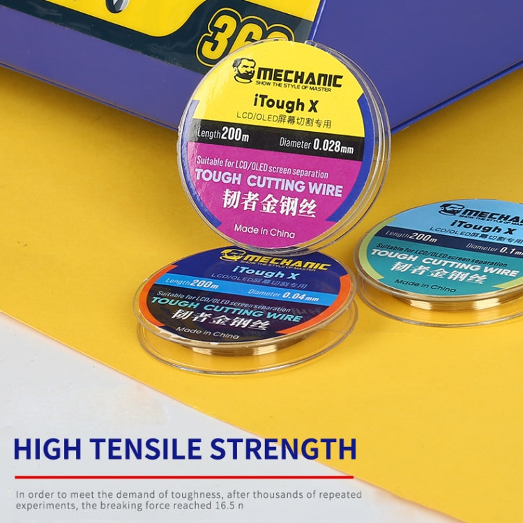 MECHANIC iTough X 200M 0.1MM LCD OLED Screen Cutting Wire - Welding Wire by MECHANIC | Online Shopping South Africa | PMC TechLife | Buy Now Pay Later Mobicred