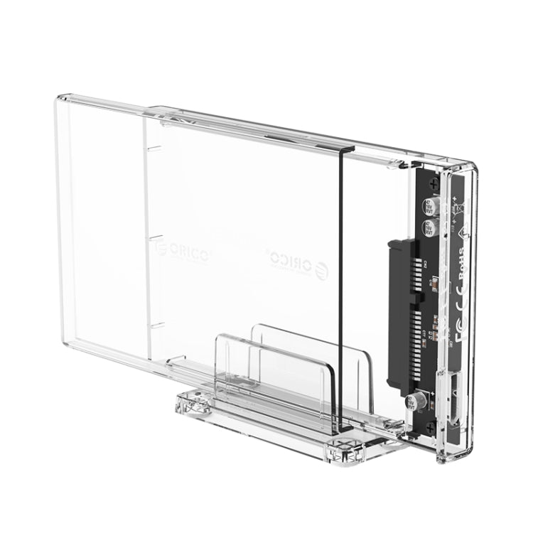 ORICO 2159U3 2.5 inch Transparent USB3.0 Hard Drive Enclosure with Stand - HDD Enclosure by ORICO | Online Shopping South Africa | PMC Jewellery | Buy Now Pay Later Mobicred