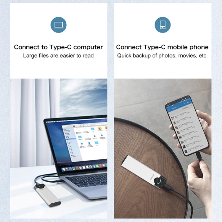 Lenovo M-01 M.2 NGFF Mobile Hard Disk Box - HDD Enclosure by Lenovo | Online Shopping South Africa | PMC Jewellery | Buy Now Pay Later Mobicred