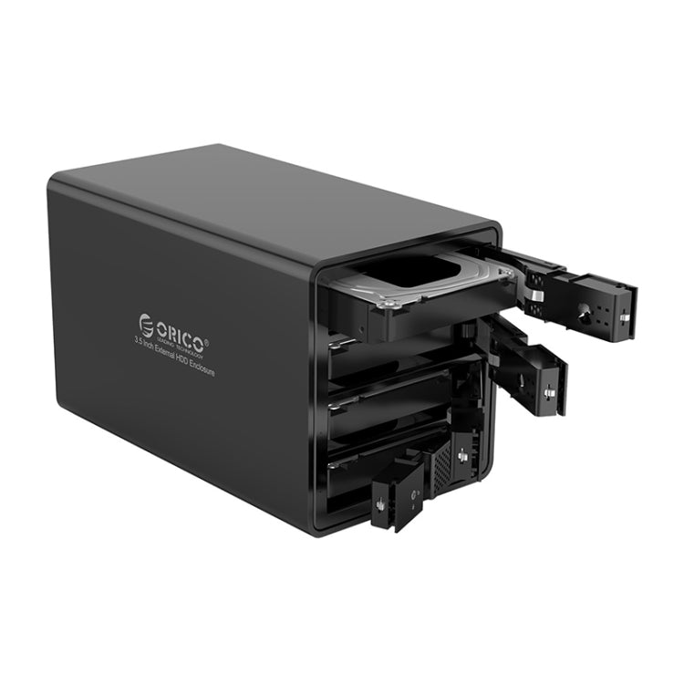 ORICO 9548U3-BK 3.5-Inch Multi-Bay Hard Drive Enclosure - HDD Enclosure by ORICO | Online Shopping South Africa | PMC TechLife | Buy Now Pay Later Mobicred