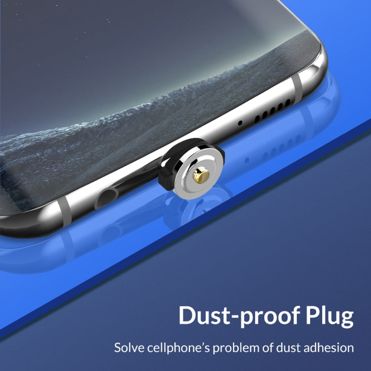 2 in 1 USB to 8 Pin + Micro USB Magnetic Metal Interface Nylon Braided Charging Cable, Length: 1m(Gold) - Charging Cable & Head by PMC Jewellery | Online Shopping South Africa | PMC Jewellery | Buy Now Pay Later Mobicred
