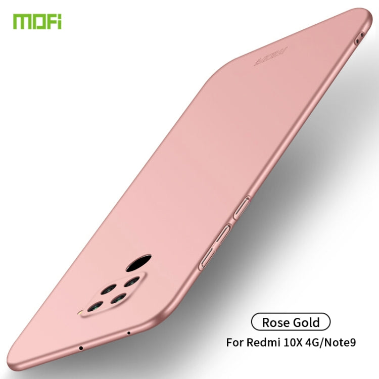 For Xiaomi Redmi 10X 4G MOFI Frosted PC Ultra-thin Hard Case(Rose gold) - Xiaomi Cases by MOFI | Online Shopping South Africa | PMC Jewellery