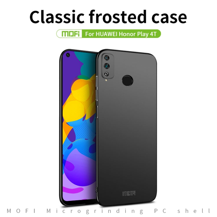 For Huawei Honor Play 4T MOFI Frosted PC Ultra-thin Hard Case(Black) - Honor Cases by MOFI | Online Shopping South Africa | PMC TechLife | Buy Now Pay Later Mobicred