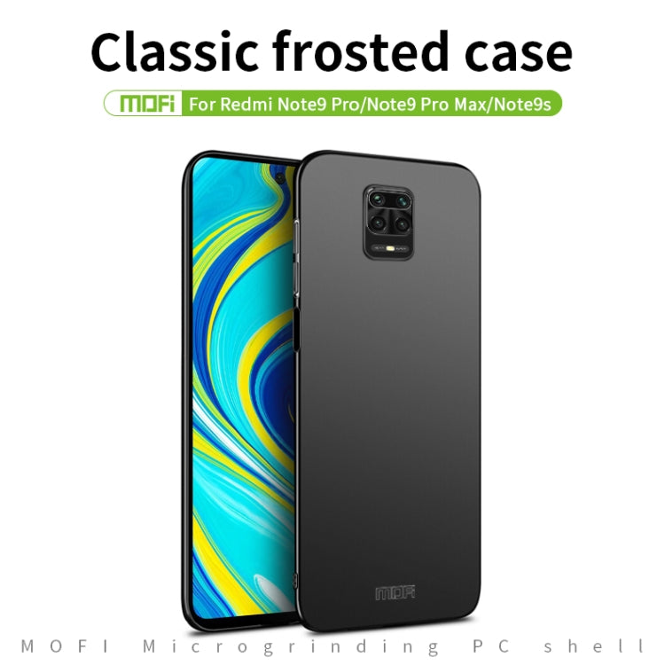 For Xiaomi RedMi Note9S/Note9Pro  MOFI Frosted PC Ultra-thin Hard C(Black) - Xiaomi Cases by MOFI | Online Shopping South Africa | PMC TechLife | Buy Now Pay Later Mobicred