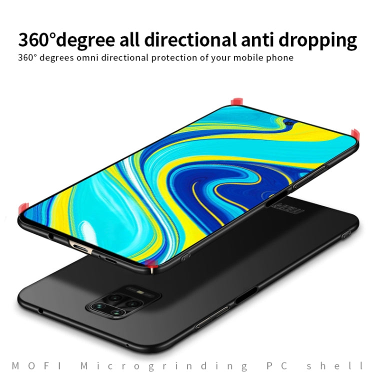 For Xiaomi RedMi Note9S/Note9Pro  MOFI Frosted PC Ultra-thin Hard C(Black) - Xiaomi Cases by MOFI | Online Shopping South Africa | PMC TechLife | Buy Now Pay Later Mobicred