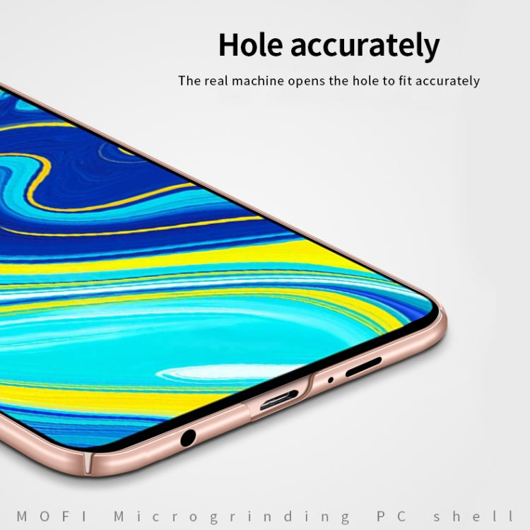 For Xiaomi RedMi Note9S/Note9Pro  MOFI Frosted PC Ultra-thin Hard C(Black) - Xiaomi Cases by MOFI | Online Shopping South Africa | PMC TechLife | Buy Now Pay Later Mobicred