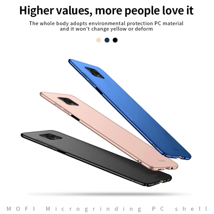 For Xiaomi RedMi Note9S/Note9Pro  MOFI Frosted PC Ultra-thin Hard C(Blue) - Xiaomi Cases by MOFI | Online Shopping South Africa | PMC TechLife | Buy Now Pay Later Mobicred