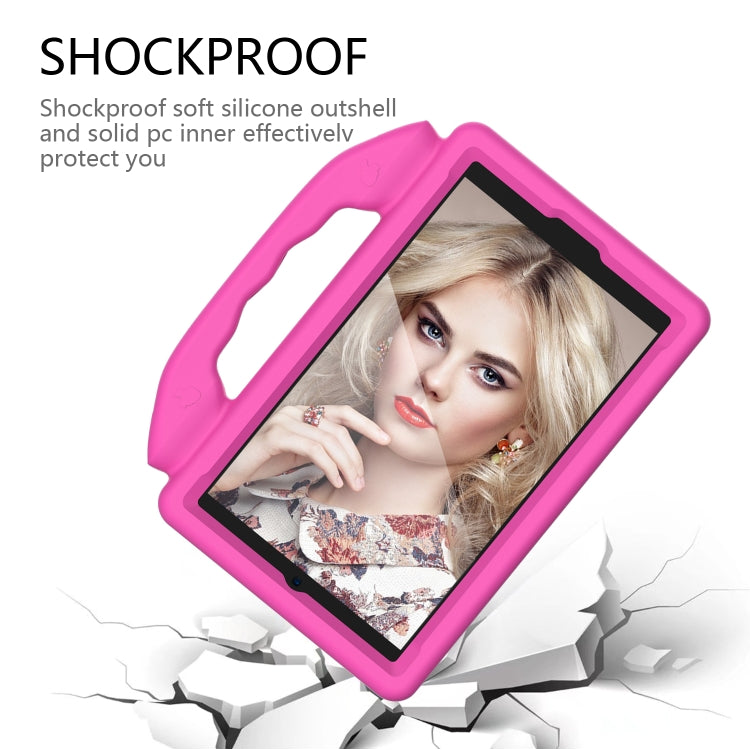 For Huawei MatePad T 8 2020 EVA Shockproof Protective Case with Thumb Holder(RoseRed) - Huawei by PMC TechLife | Online Shopping South Africa | PMC TechLife