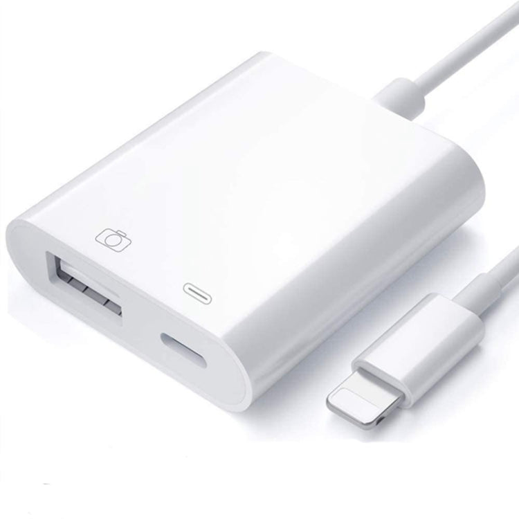 ZS-KL21806 2 in 1 8 Pin to USB 3.0 + Camera USB Read OTG Adapter, Compatible with IOS 13 and Above System - Converter & Adapter by PMC Jewellery | Online Shopping South Africa | PMC Jewellery | Buy Now Pay Later Mobicred