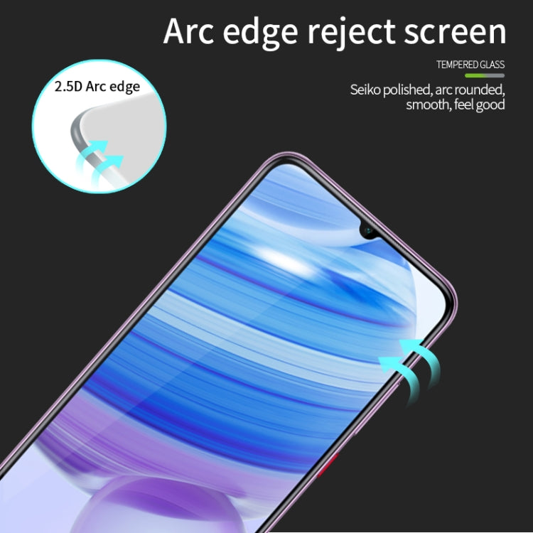 For Xiaomi RedMi 10X 5G MOFI 9H 2.5D Full Screen Tempered Glass Film(Black) - free shipping - PMC TechLife - Order now!