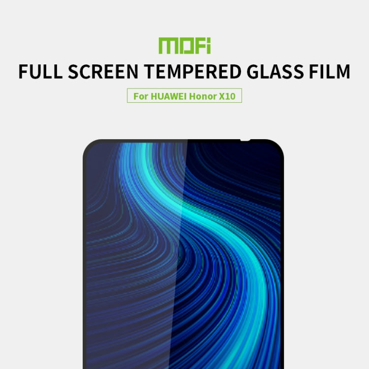 For Huawei Honor X10 MOFI 9H 2.5D Full Screen Tempered Glass Film(Black) - free shipping - PMC TechLife - Order now!