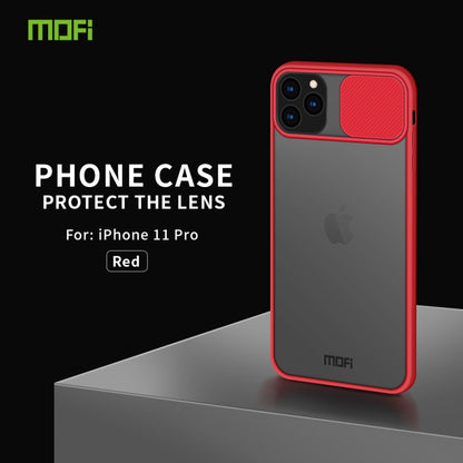 For iPhone 11 Pro MOFI Xing Dun Series Translucent Frosted PC + TPU Privacy Anti-glare Shockproof All-inclusive Protective Case(Red) - iPhone 11 Pro Cases by MOFI | Online Shopping South Africa | PMC Jewellery