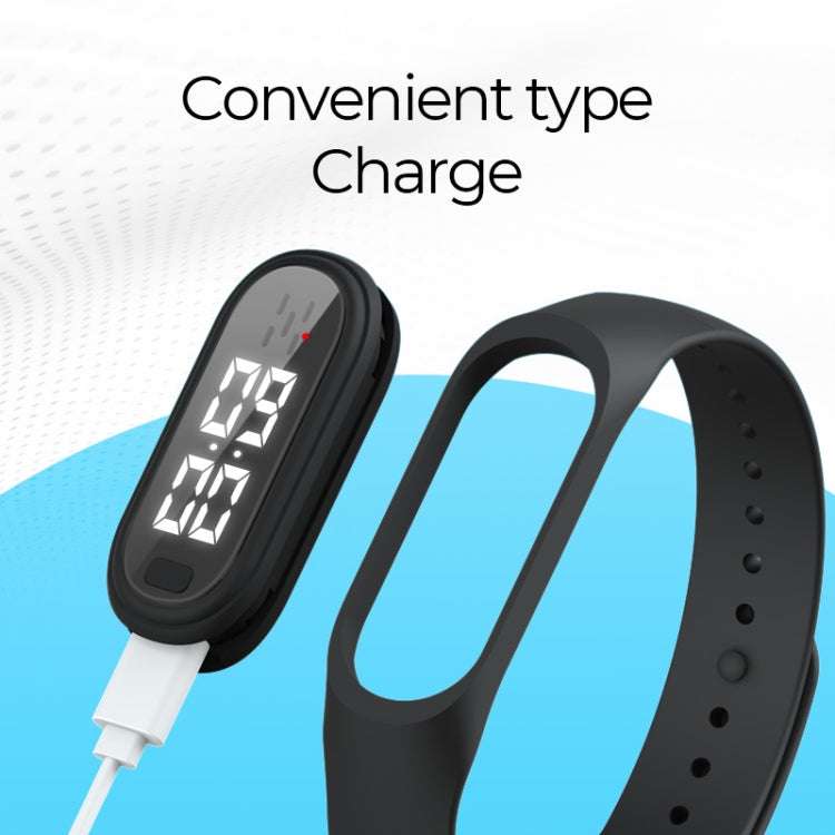 Q2 Outdoor Ultrasonic Electronic Mosquito Repellent Bracelet, Support Three-gear Mode & Time Display(White) - Repellent Wristband by PMC TechLife | Online Shopping South Africa | PMC TechLife | Buy Now Pay Later Mobicred
