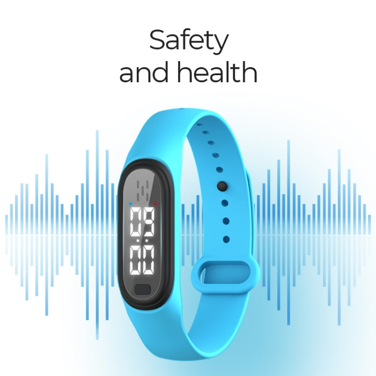 Q2 Outdoor Ultrasonic Electronic Mosquito Repellent Bracelet, Support Three-gear Mode & Time Display(White) - Repellent Wristband by PMC TechLife | Online Shopping South Africa | PMC TechLife | Buy Now Pay Later Mobicred