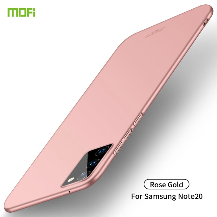 For Samsung Galaxy Note20 MOFI Frosted PC Ultra-thin Hard Case(Rose gold) - free shipping - PMC TechLife - Order now!