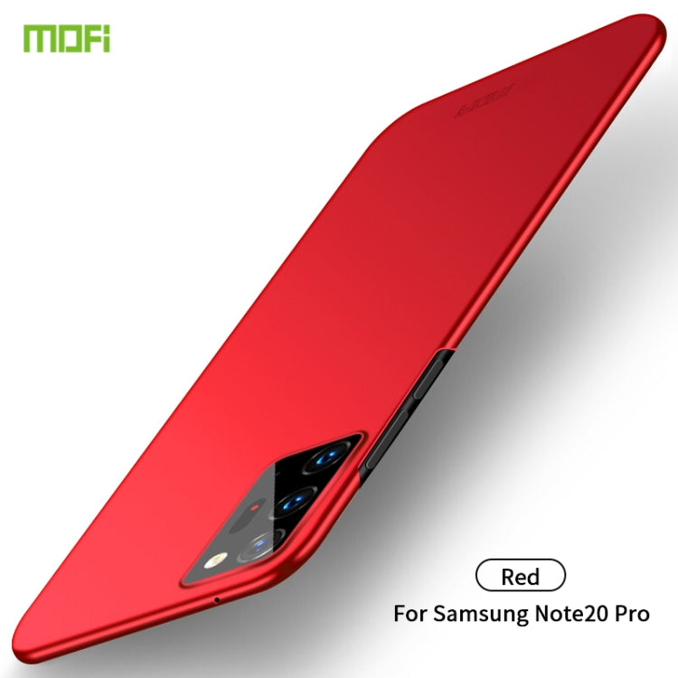 For Samsung Galaxy Note20 Ultra MOFI Frosted PC Ultra-thin Hard Case(Red) - Galaxy Note20 Ultra Cases by MOFI | Online Shopping South Africa | PMC Jewellery