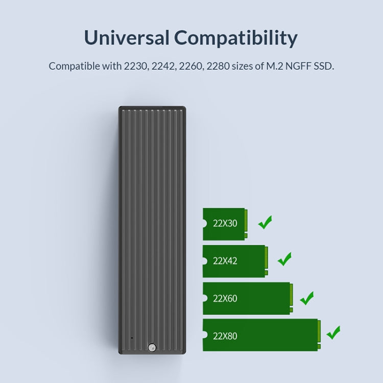 ORICO M2PF-C3 M.2 NGFF SSD Enclosure - HDD Enclosure by ORICO | Online Shopping South Africa | PMC Jewellery | Buy Now Pay Later Mobicred