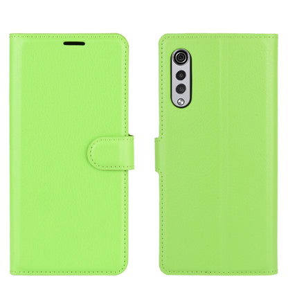 For LG Velvet Litchi Texture Horizontal Flip Protective Case with Holder & Card Slots & Wallet(Green) - LG by PMC Jewellery | Online Shopping South Africa | PMC Jewellery | Buy Now Pay Later Mobicred