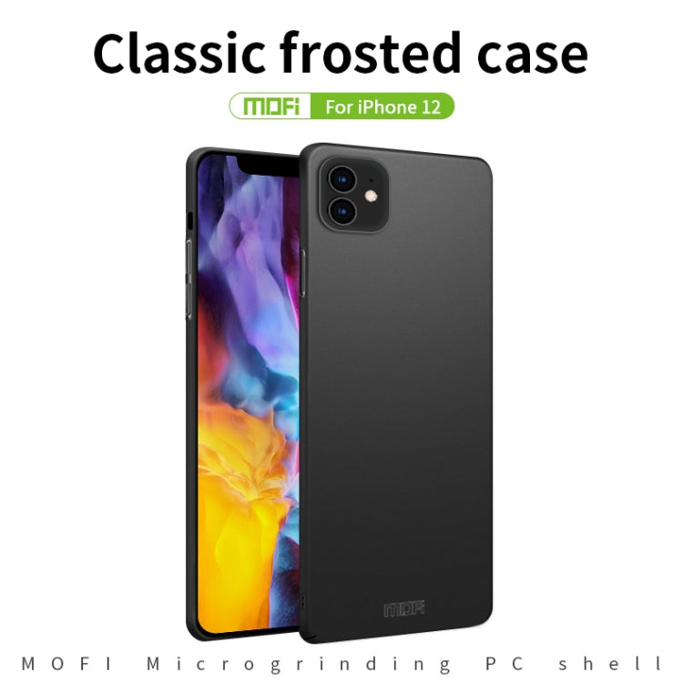 For iPhone 12 mini MOFI Frosted PC Ultra-thin Hard Case(Red) - iPhone 12 mini Cases by MOFI | Online Shopping South Africa | PMC Jewellery