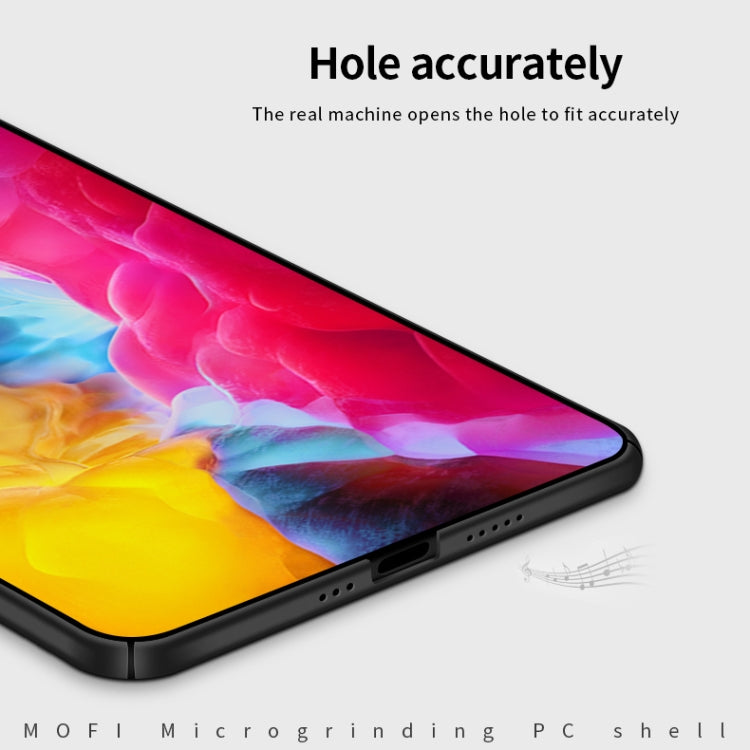 For iPhone 12 / 12 Pro MOFI Frosted PC Ultra-thin Hard Case(Blue) - iPhone 12 / 12 Pro Cases by MOFI | Online Shopping South Africa | PMC TechLife | Buy Now Pay Later Mobicred