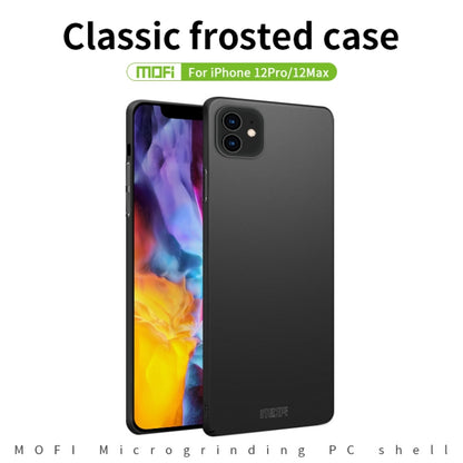 For iPhone 12 / 12 Pro MOFI Frosted PC Ultra-thin Hard Case(Red) - iPhone 12 / 12 Pro Cases by MOFI | Online Shopping South Africa | PMC Jewellery