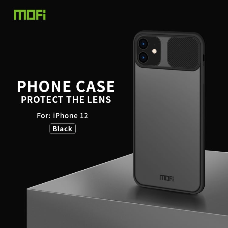 For iPhone 12 mini MOFI Xing Dun Series Translucent Frosted PC + TPU Privacy Anti-glare Shockproof All-inclusive Protective Case(Black) - iPhone 12 mini Cases by MOFI | Online Shopping South Africa | PMC Jewellery