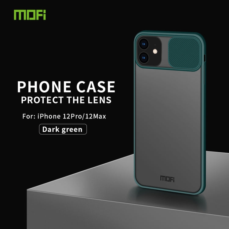 For iPhone 12 Pro Max MOFI Xing Dun Series Translucent Frosted PC + TPU Privacy Anti-glare Shockproof All-inclusive Protective Case(Green) - free shipping - PMC TechLife - Order now!