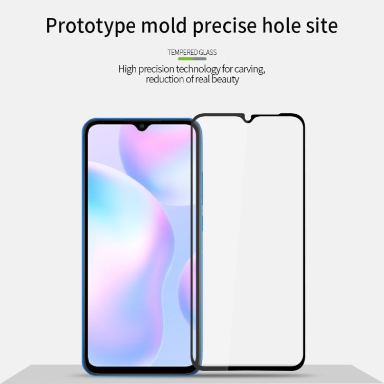For Xiaomi Redmi 9A/9C MOFI 9H 2.5D Full Screen Tempered Glass Film(Black) -  by MOFI | Online Shopping South Africa | PMC TechLife | Buy Now Pay Later Mobicred