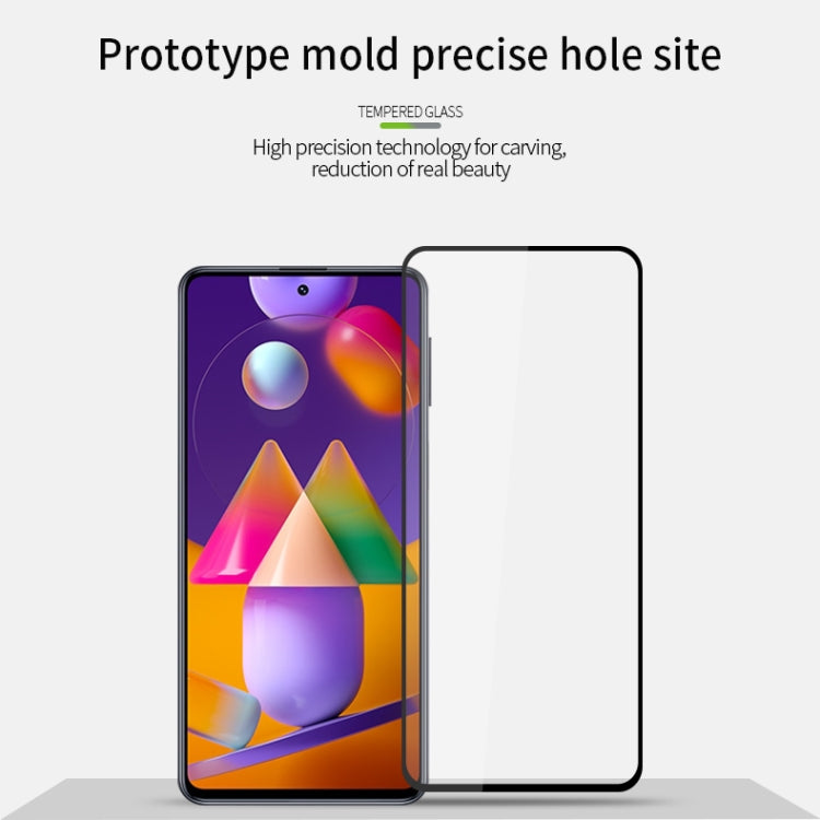 For Samsung Galaxy M31S MOFI 9H 2.5D Full Screen Tempered Glass Film(Black) - Galaxy Tempered Glass by MOFI | Online Shopping South Africa | PMC TechLife