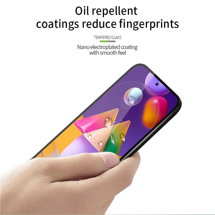 For Samsung Galaxy M31S MOFI 9H 2.5D Full Screen Tempered Glass Film(Black) - Galaxy Tempered Glass by MOFI | Online Shopping South Africa | PMC TechLife