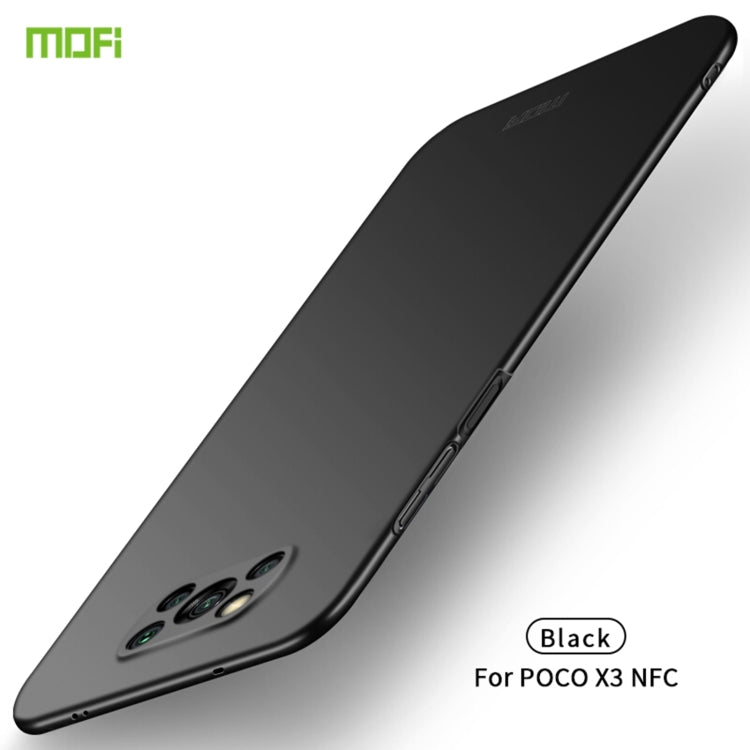 For Xiaomi POCO X3/X3 NFC MOFI Frosted PC Ultra-thin Hard Case(Black) - Xiaomi Cases by MOFI | Online Shopping South Africa | PMC Jewellery