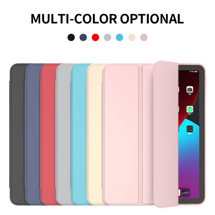 For iPad Air 11 2024 / Air 2022 10.9 Three-folding Surface Leather Matte TPU Bottom Smart Tablet Case(Rose gold) - iPad Air (2022) / (2020) 10.9 Cases by PMC TechLife | Online Shopping South Africa | PMC TechLife | Buy Now Pay Later Mobicred