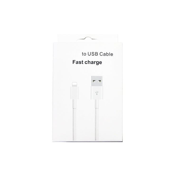 XJ-017 3A USB Male to 8 Pin Male Fast Charging Data Cable,  Length: 1m - Normal Style Cable by PMC Jewellery | Online Shopping South Africa | PMC Jewellery | Buy Now Pay Later Mobicred