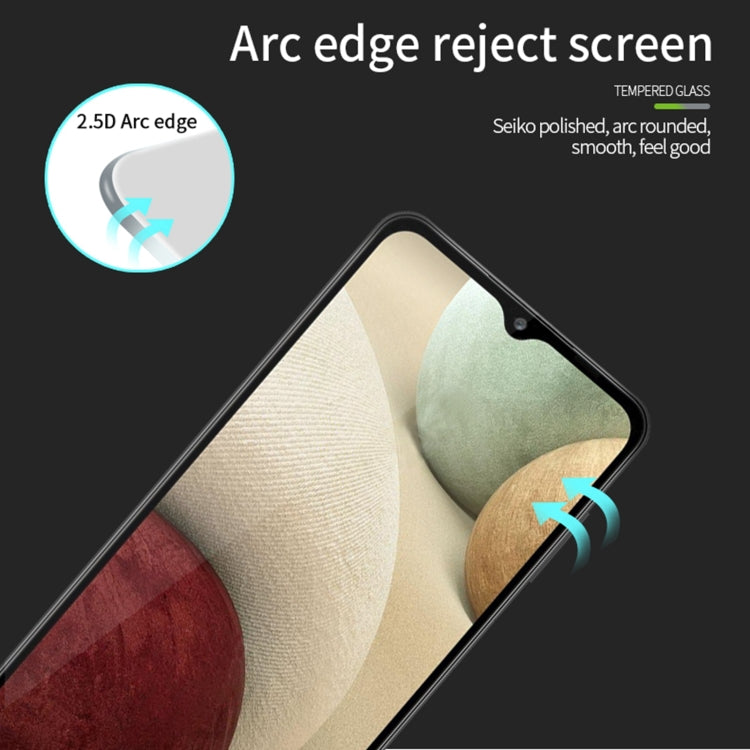 For Samsung Galaxy A12 MOFI 9H 2.5D Full Screen Tempered Glass Film(Black) - Galaxy Tempered Glass by MOFI | Online Shopping South Africa | PMC TechLife | Buy Now Pay Later Mobicred